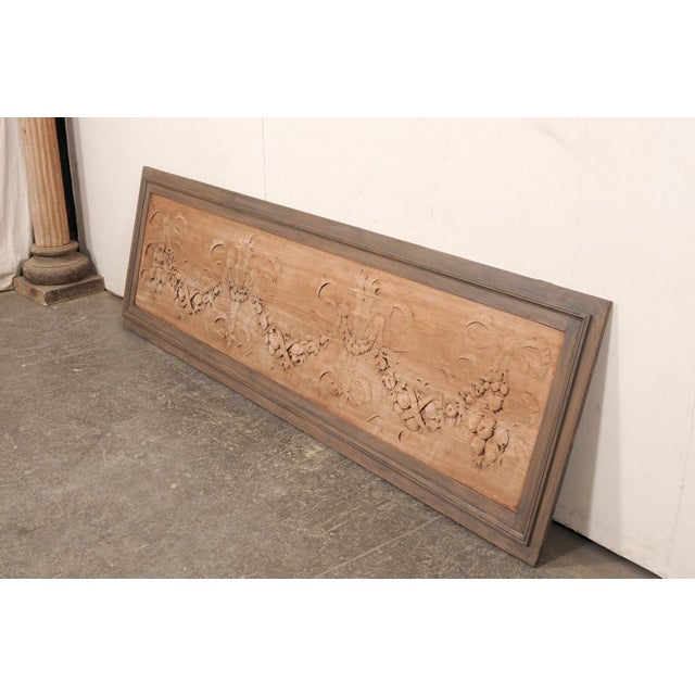 19th Century French 8+ Ft Long Neoclassical Wall Panel For Sale - Image 4 of 7