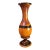Vintage Handmade Turned Wood Rustic Two Part Tall 24'' Floor Table Vase For Sale