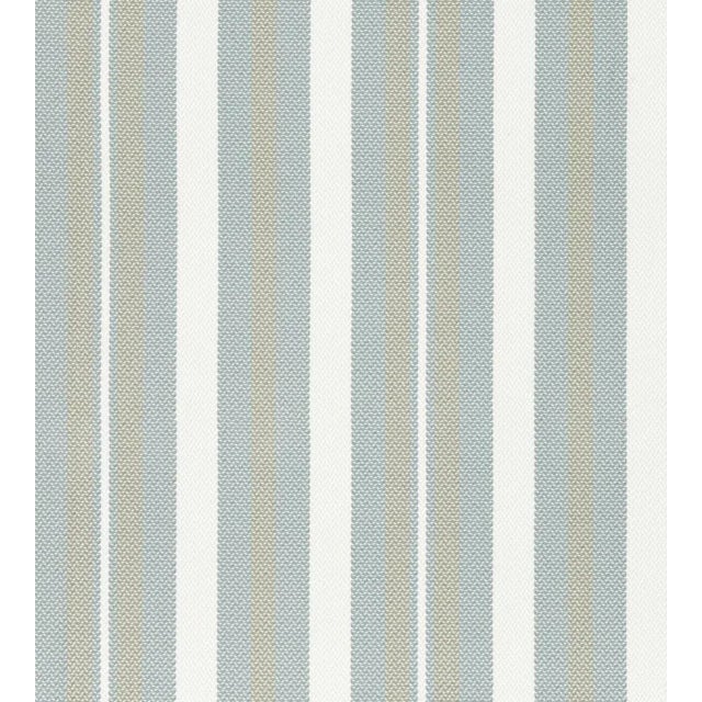 Traditional Sample - The House of Scalamandré Santorini Stripe Fabric, Seagull For Sale - Image 3 of 3