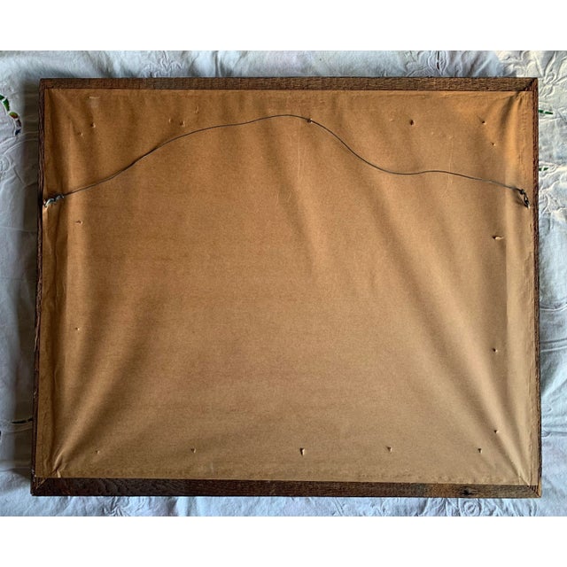 1980s Original Framed Watercolor of an Old Stone Mill House For Sale - Image 4 of 6