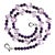 Rose of France Cubes and 6mm Amethyst Necklace For Sale