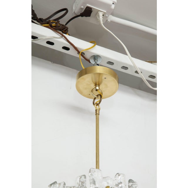 1960s 1960s Kalmar Ice Glass Chandelier For Sale - Image 5 of 10