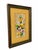 Late 20th Century Signed E. Barton Spring Floral Artwork With Pansies and Daffodils in Green and Gold Frame For Sale - Image 5 of 6