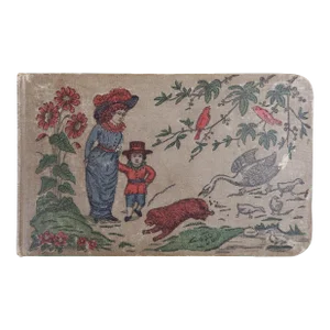 Late 19th Century Kate Greenaway Style Illustrated Autograph Book Album