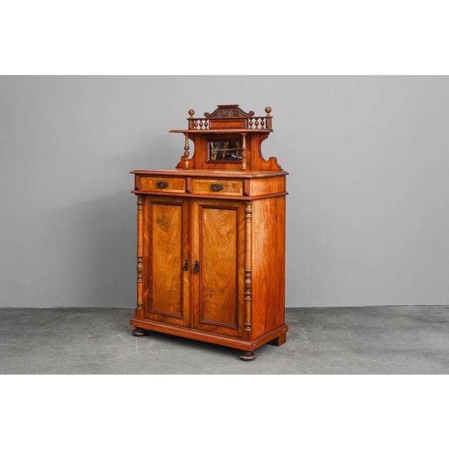 Gründerzeit Vertiko with Walnut Top, Late 19th Century For Sale - Image 4 of 18