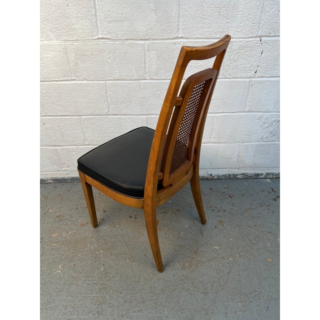 Mid 20th Century Set of Six Mid 20th Century Walnut and Cane Dining Chairs by Drexel Furniture For Sale - Image 5 of 16