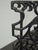 Vintage Spanish Style Cast Iron Three Panel Ornate Black Fireplace Screen For Sale - Image 9 of 18
