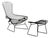 Set of Bird Chair with Ottoman attributed to Harry Bertoia for Knoll, 1960s For Sale