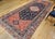 Antique Malayer Tribal Gallery Rug, Hand-Knotted Wool, Geometric Pattern, 5x13, Terracotta & Navy For Sale - Image 11 of 18