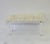 Charles Hollis Jones White Faux Fur Covered Lucite Bench For Sale - Image 4 of 6