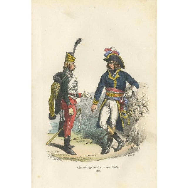 Mid 19th Century After Horace Vernet, Republican General and His Guide, 1843, Paper For Sale - Image 5 of 10