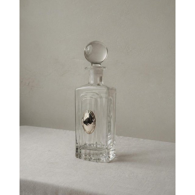 Vintage Glass Decanter in Clear Glass, 1980s For Sale - Image 12 of 13