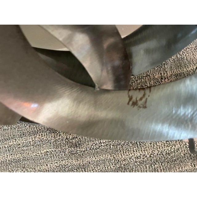 1970s 1970s Curtis Jere Continuity Circles Artisan House Brushed Aluminum Wall Sculpture For Sale - Image 5 of 8