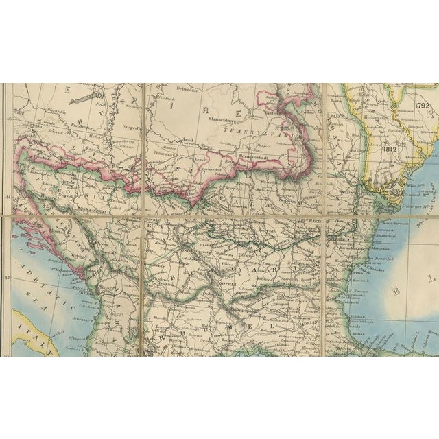 Paper Wyld Map of Turkey in Asia, 1853 For Sale - Image 7 of 10