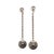 Tahitian Pearl Earrings 14k White Gold Certified For Sale In New York - Image 6 of 15