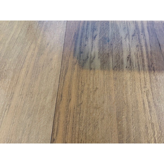 1970s Milo Baughman Oak and Steel Dining Table For Sale In Greensboro - Image 6 of 9