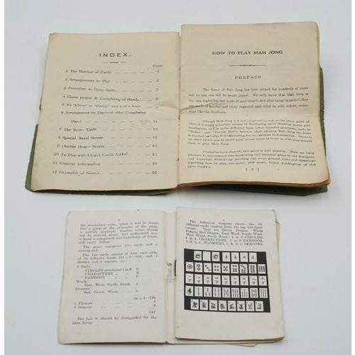 Antique Asian Oriental Mahjong Set of 148 Tiles in Edwardian Oak Box, Set of 149 For Sale - Image 12 of 18