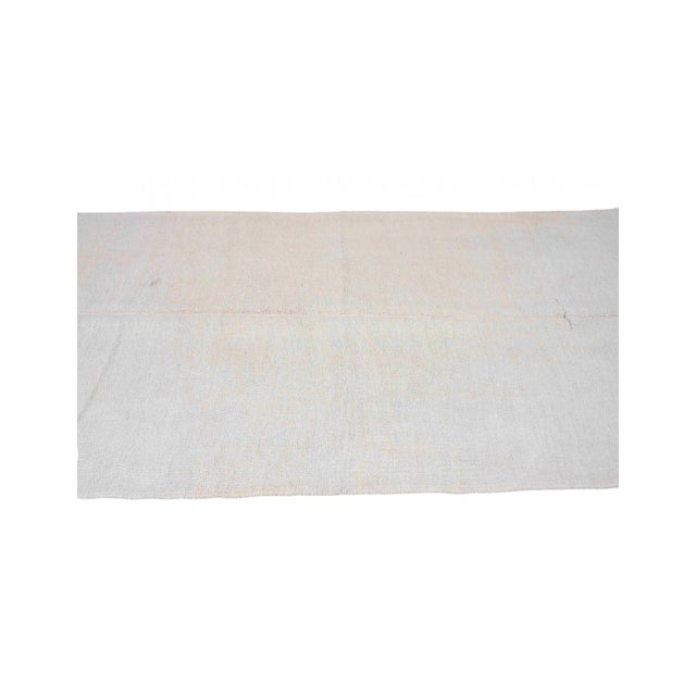 Modern Vintage Hemp Kilim Rug - 4`6″ X 9`10″ Ft. For Sale - Image 4 of 5