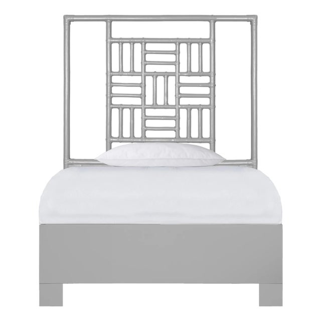 Finn Standard Bed Twin Extra Long - Light Gray For Sale