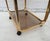 Vintage Gilded Aluminium Kaymet Bar Cart Trolley, 1970s For Sale - Image 9 of 13