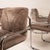 Italian Astro Chrome and Taupe Suede Armchairs by Guido Faleschini for I4 Mariani, 1979, Set of 6 For Sale - Image 14 of 18