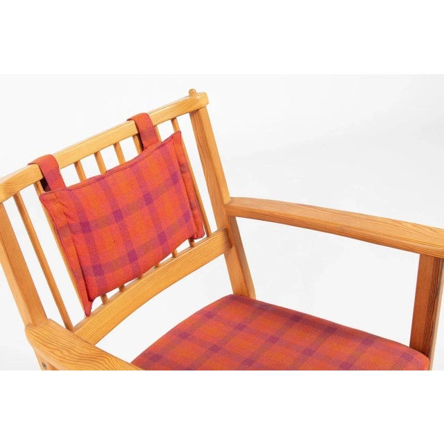 Furubo Armchairs & Table by Yngve Ekstrom for Swedese, 1970s, Set of 3 For Sale - Image 9 of 15