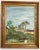 Vintage Tuscan Village Landscape Rustic Oil Painting For Sale - Image 9 of 9