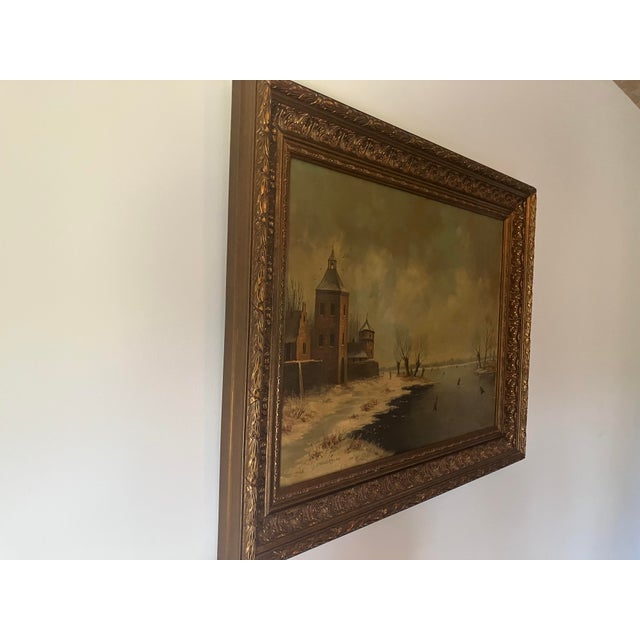 Antique European Painting For Sale - Image 4 of 18