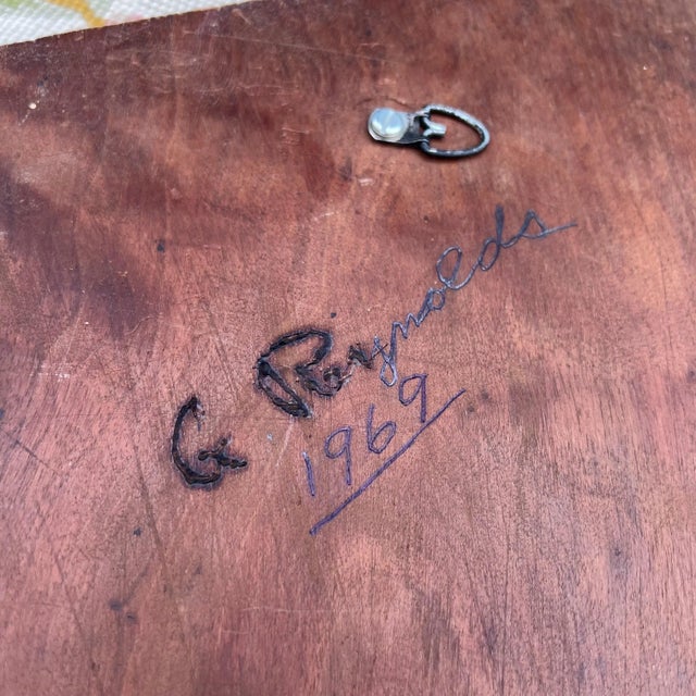 Brown 1969 G. Reynold’s Signed California Wood Sculpture For Sale - Image 8 of 8