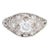 Early 20th Century Antique Edwardian 0.55ct Diamond Engagement Ring Vintage Platinum Bridal size 5.5 For Sale