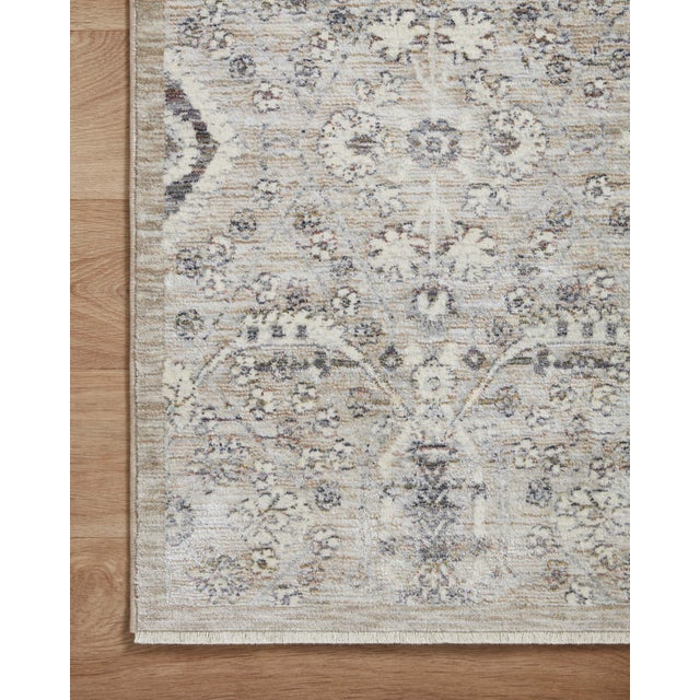 Loloi Rugs Amber Lewis x Loloi Zuma Silver / Sky 7'-10" x 10' Area Rug For Sale - Image 4 of 8