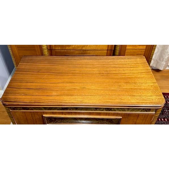 1920s 1920s Set of Two Exotic Wood, American Art Deco Cabinets/Dressers For Sale - Image 5 of 13