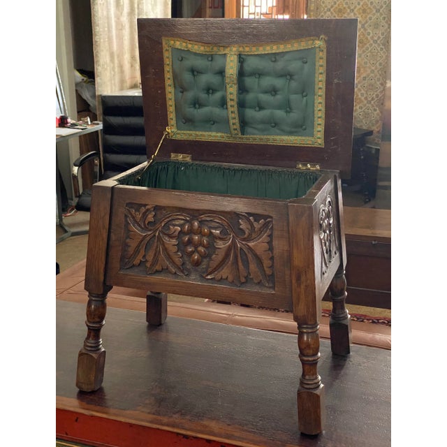 Antique English Work Box For Sale - Image 9 of 12