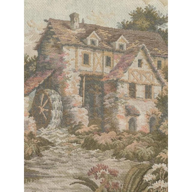 Vintage Aubusson Style Jacquard Tapestry, 1980s For Sale - Image 6 of 18