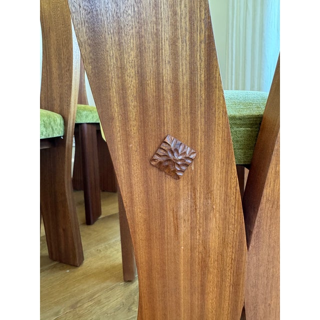 10 Giancarlo Valle Fin Dining Chairs For Sale In Los Angeles - Image 6 of 7