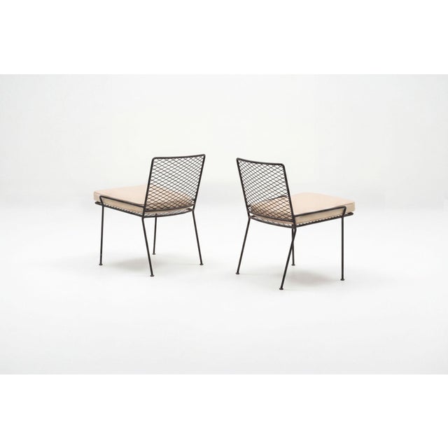 Black Original Pair of Van Keppel-Green Expanded Metal Series Chairs, Model 872, 1953 For Sale - Image 8 of 14