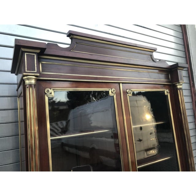 French Empire Style Mahogany Cabinet For Sale - Image 14 of 18