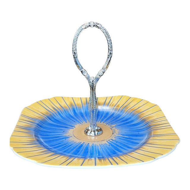 1930s English Shelley Harmony Ware Tidbit Plate For Sale