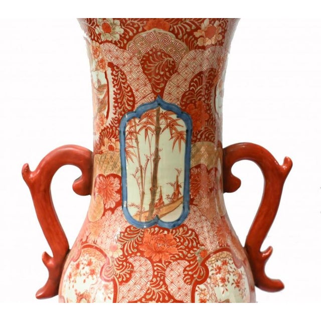 Japanese Kutani Porcelain Vases, 1890s, Set of 2 For Sale - Image 4 of 5