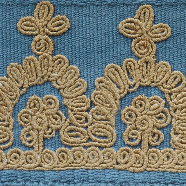 Contemporary Schumacher Noelia Tape Trim in Cadet For Sale - Image 3 of 4