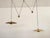 Beautiful and shiny full brass double pendant lights of big diameter 55cm (21.6in) with heavy counter weights. designed by...