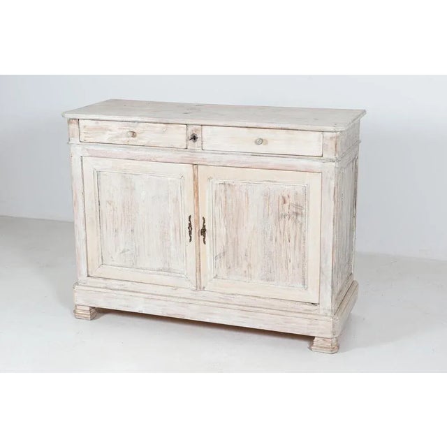 Antique Circa 1860 19thC French painted fruitwood buffet with original keys and hardware Sourced from the South of France....