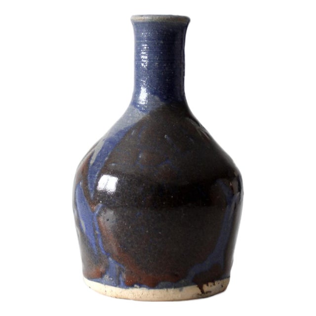 Vintage 1970s Handmade Studio Pottery Bud Vase For Sale