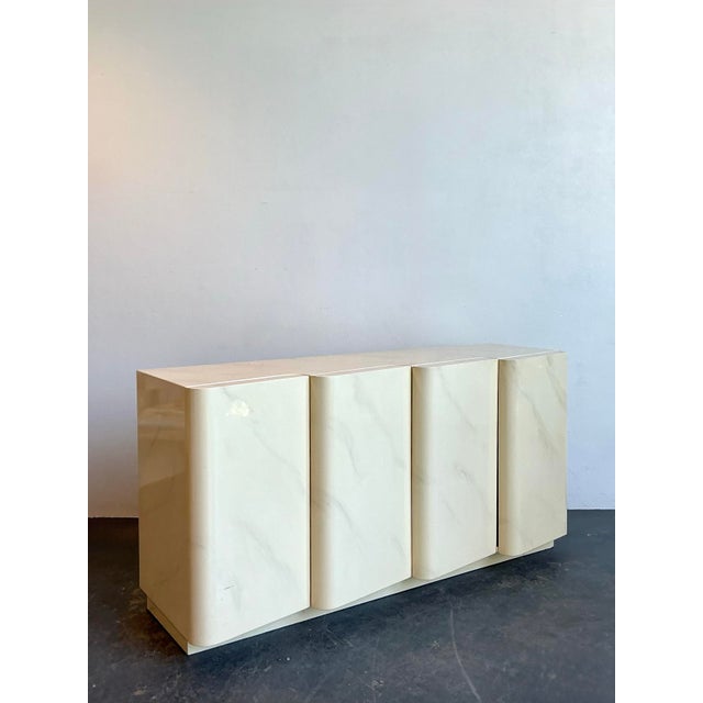 Vintage Postmodern Wave Front Credenza For Sale - Image 12 of 12