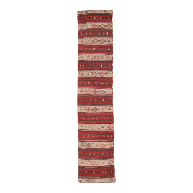 Mid 20th Century Vintage Kilim Runner For Sale