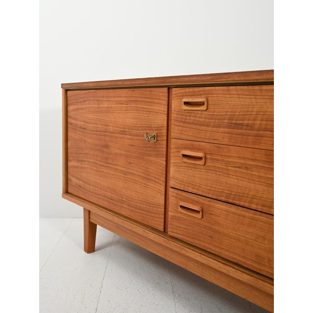 Brown Vintage Walnut Sideboard, 1960s For Sale - Image 8 of 14