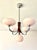 Art Deco Chandelier in Pink Glass, Wood and Chrome, 1930 For Sale - Image 13 of 13