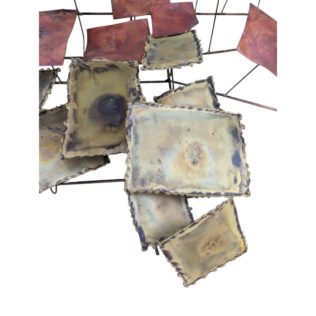 1960s C. Jere Copper and Brass Sculptural Wall Art For Sale - Image 14 of 14