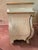 Shabby Chic Vintage French Provincial Bombe Dresser in Antiqued Ivory Finish For Sale - Image 3 of 11