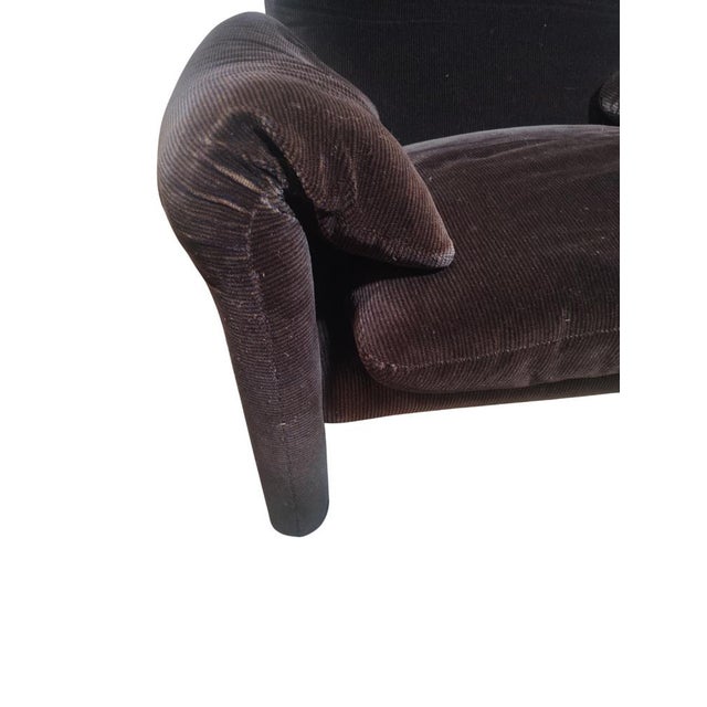 Brown Maralunga Lounge Chair by Vico Magistretti for Cassina, 1970s For Sale - Image 8 of 12